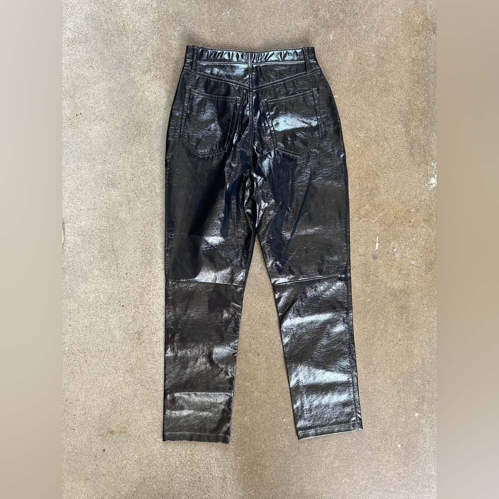 NWT Abercrombie & Fitch Leather Curve Love The ‘90s Straight Ultra HR Navy 28|6 - Picture 2 of 5